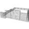 Düzensiz Taş Kafes Galvanizli Sepet 4.0mm Kaynaklı Tel İstinat Duvarı